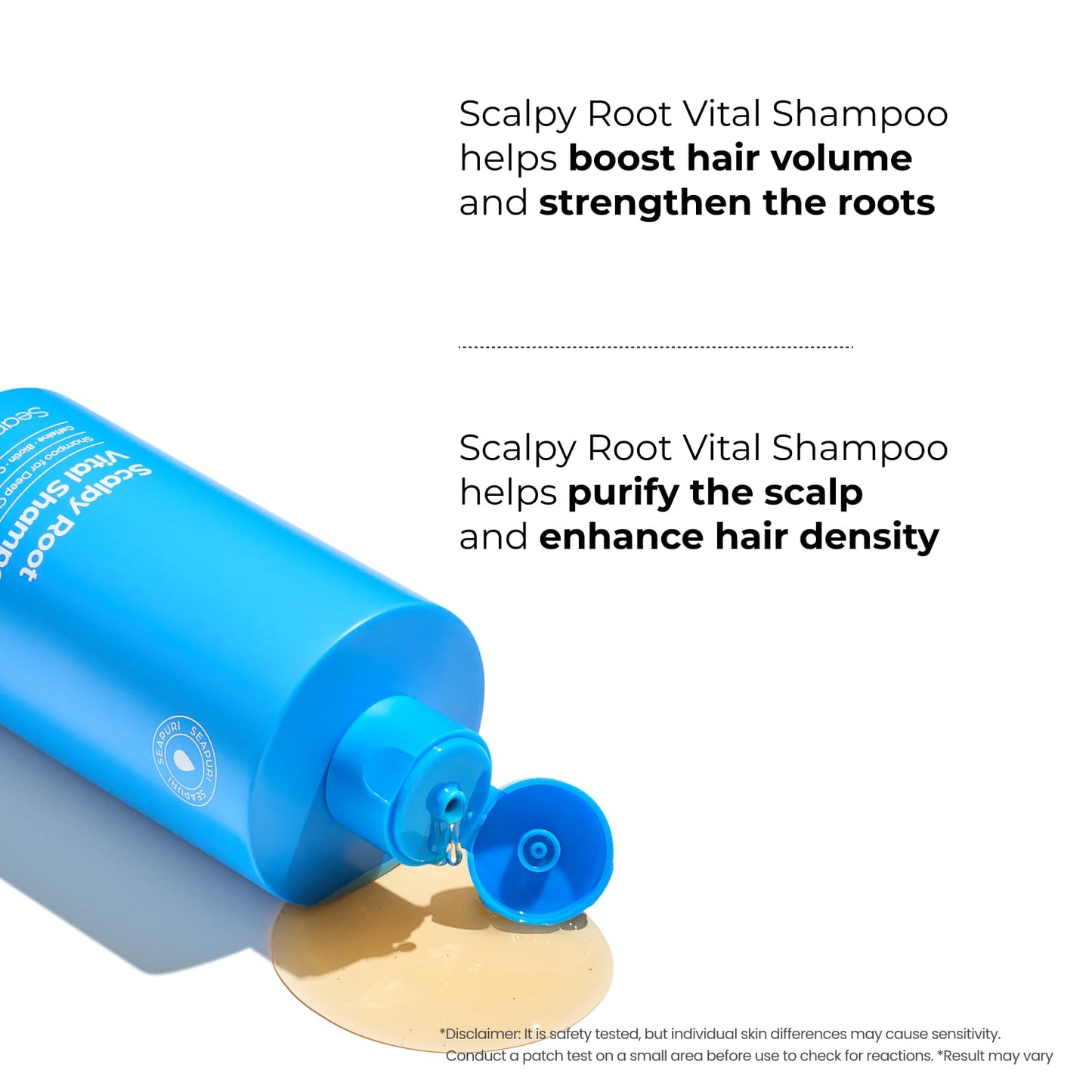 Root Vital Shampoo - Instant Lift & Hair Thickening Treatment with Polyphenol | Caffeine Energizer for Thinning Hair | K-Beauty Care