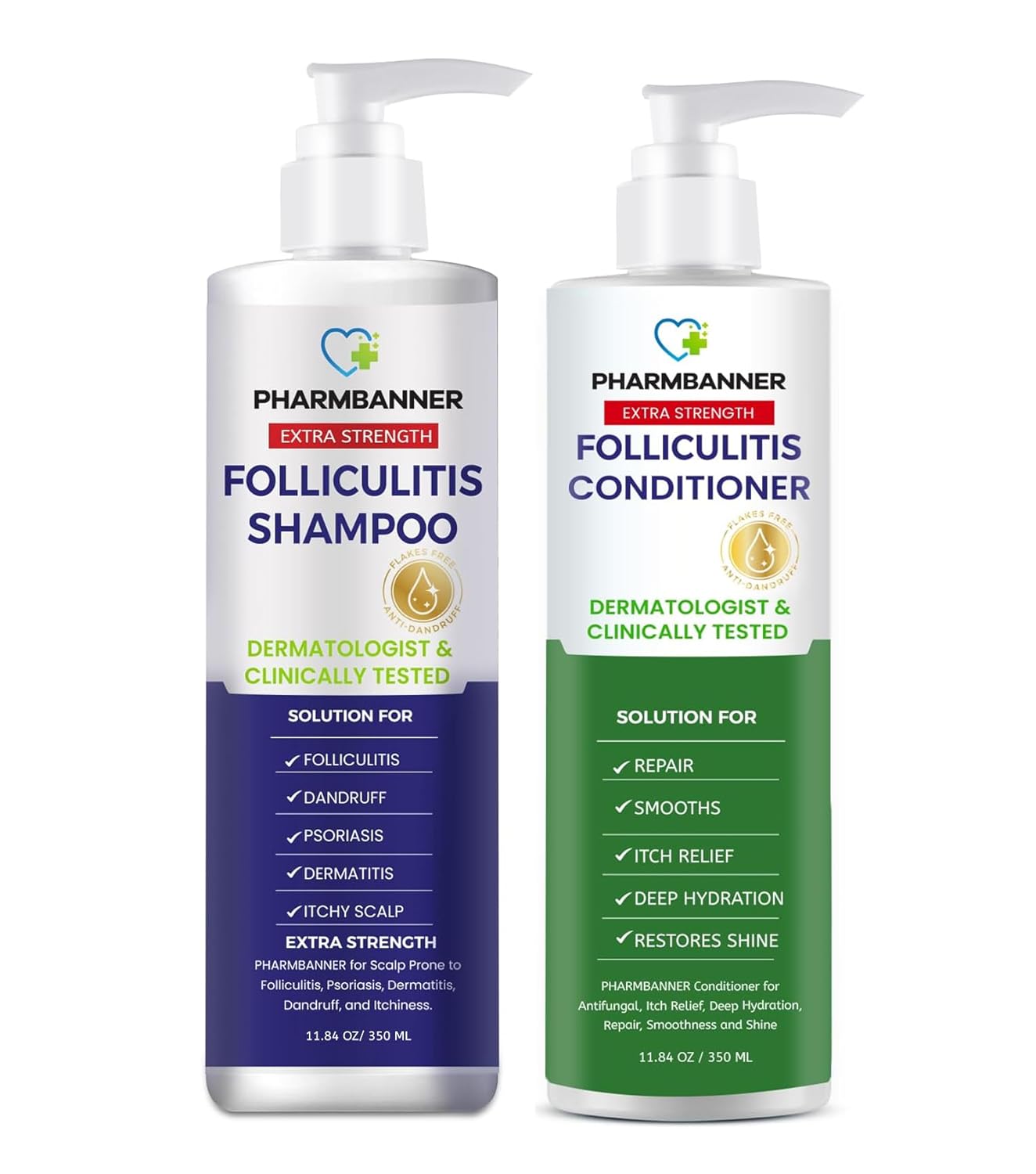 Anti-Fungal Shampoo for Itchy, Dry Scalp - Supports Scalp Health, Treats Folliculitis & Dermatitis | 2-Pack