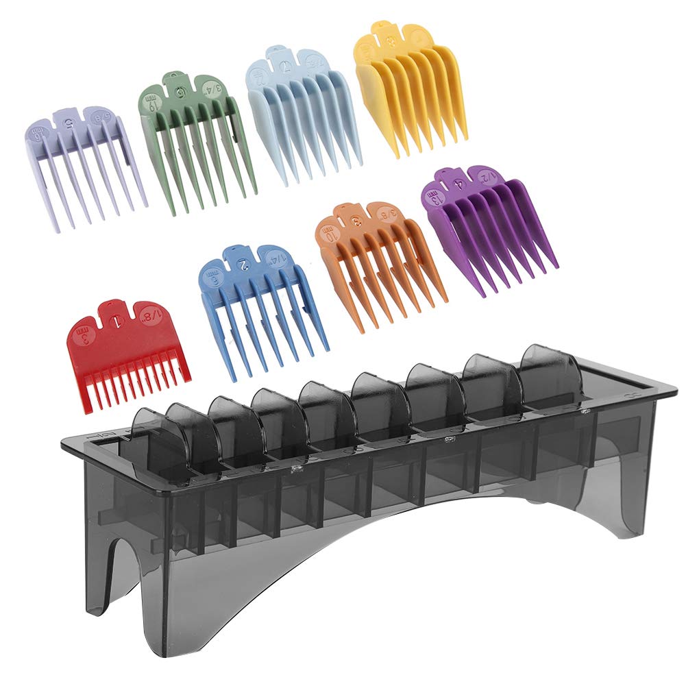 Watris Veiyi Clipper Guard Holder, Clipper Comb Holder Case, Professional Barber Guards for Universal Hair Clippers