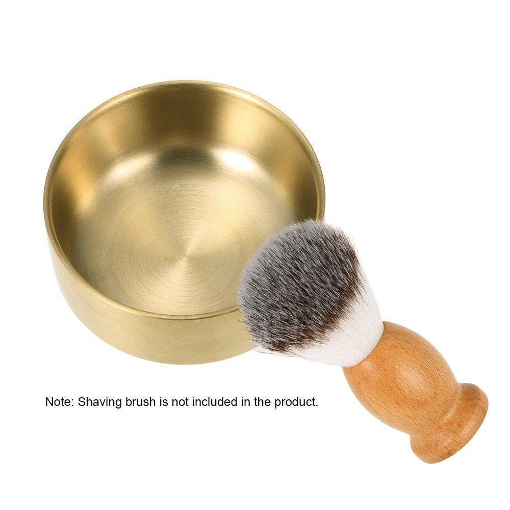Shaving Soap Bowl Metal Shaving Mug Bowl Barber Cleaning Soup Cup Man's Shaving Tool (Large)