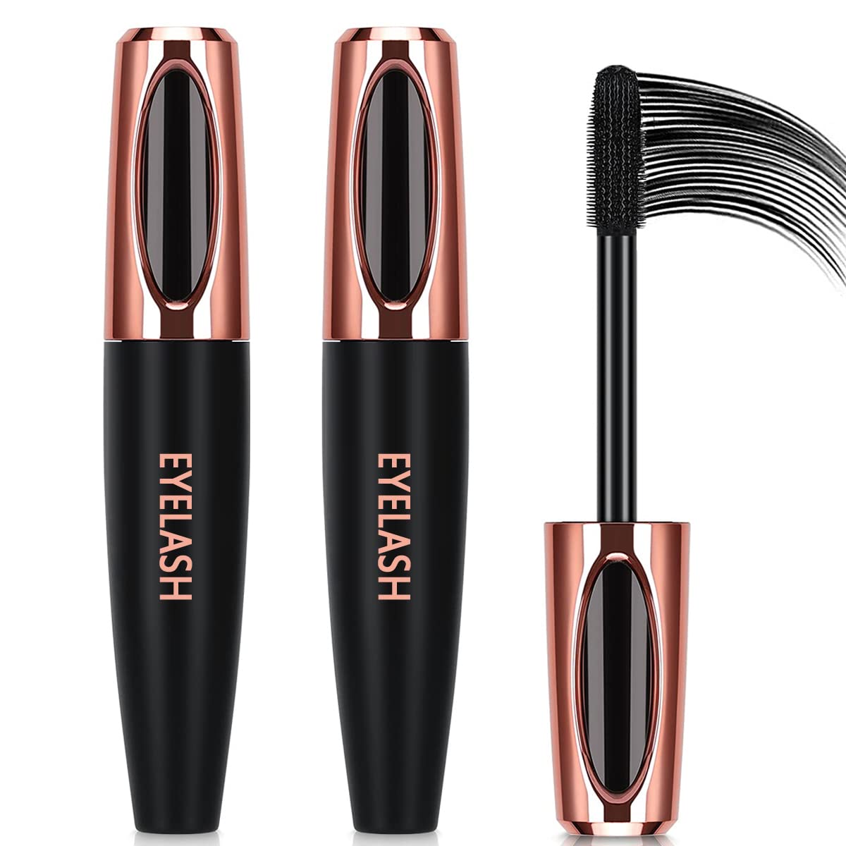 4D Silk Fiber Lash Mascara - Lengthening & Thickening, Waterproof | 2 Pack for All-Day Wear