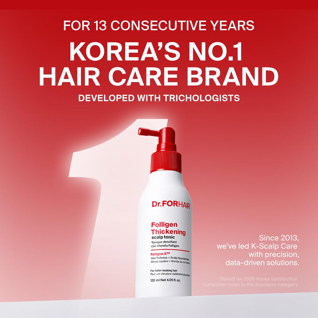 Dr.FORHAIR Folligen Tonic 4.06 fl oz | Scalp Serum for Hair Care | Scalp Care and Nourishment | Revitalizing Tonic for Healthy Scalp & Hair Thickening