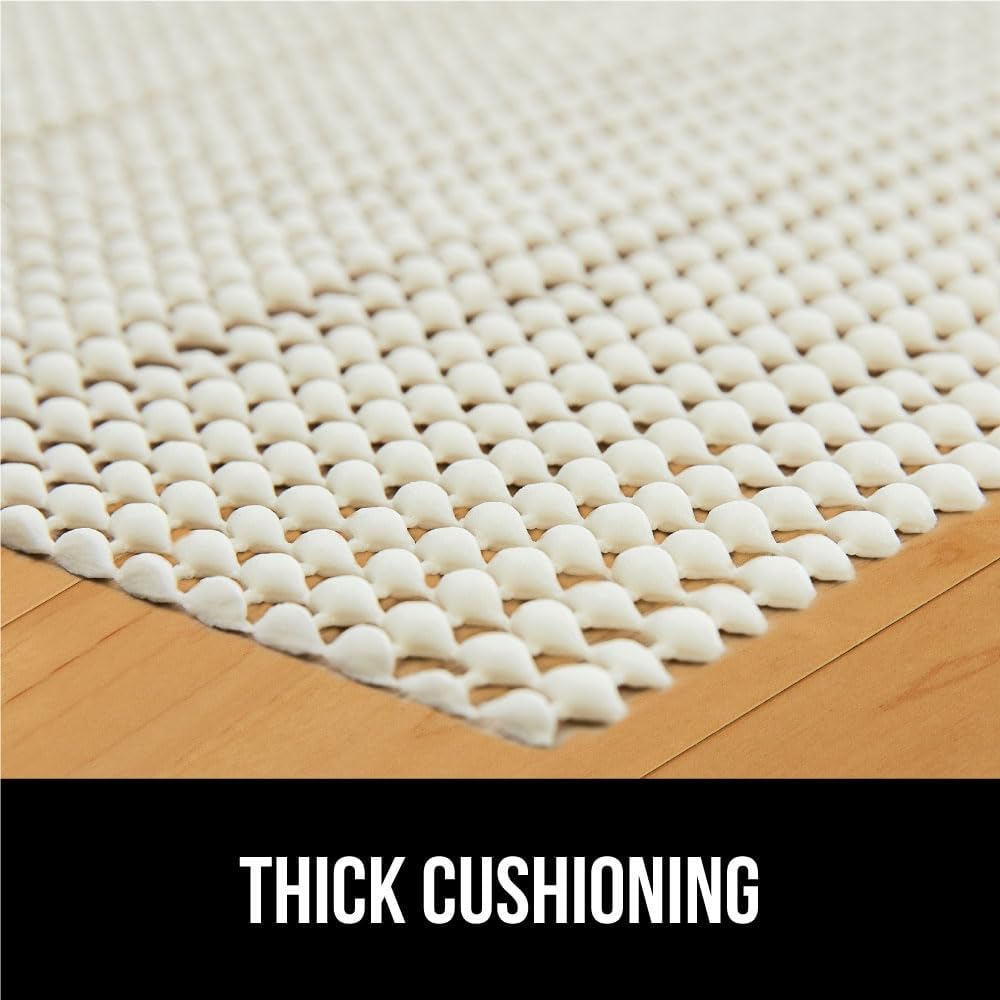 Gorilla Grip® Rug Pad Gripper - Slip Resistant Area Rug Cushion for Tile & Hardwood Floors | 2x3 FT
