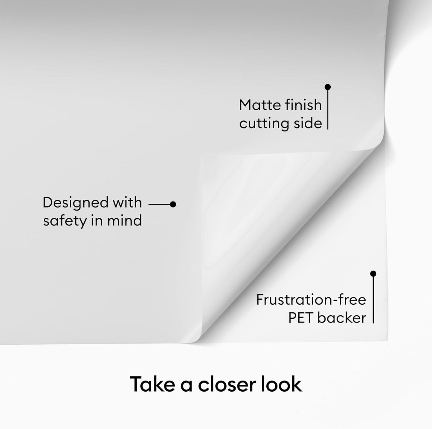 Cricut® Permanent Vinyl Roll - White Crafting Material for DIY Projects | 12 in x 10 ft