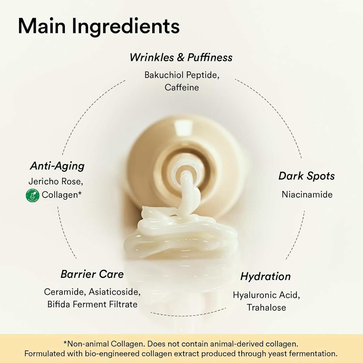 Abib Non-Animal Collagen Eye Cream - Jericho Rose for Dark Circles & Puffiness | Anti-Aging Formula