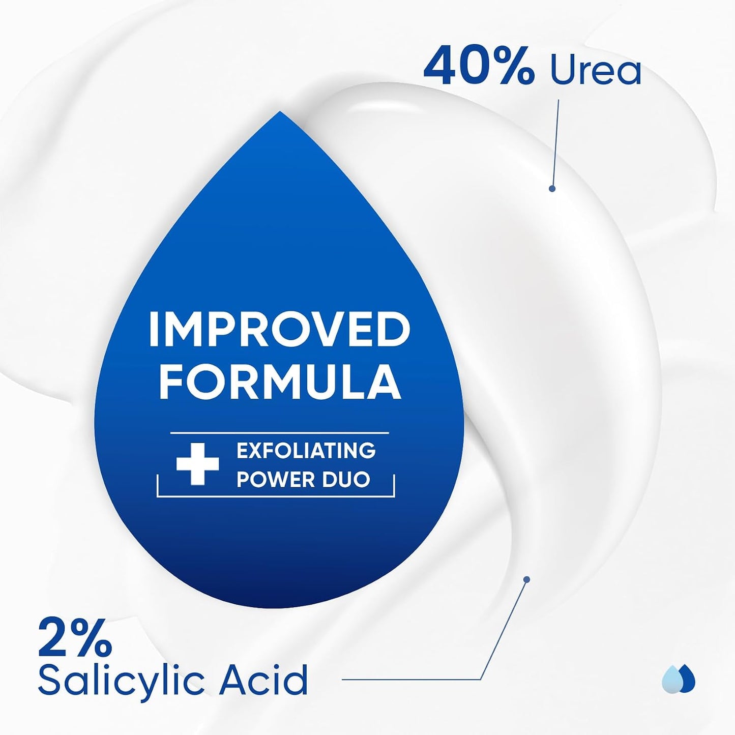 SKIN ULTIMA Urea Cream 40% with 2% Salicylic Acid - Intensive Repair for Dry Cracked Feet, 5.29 oz