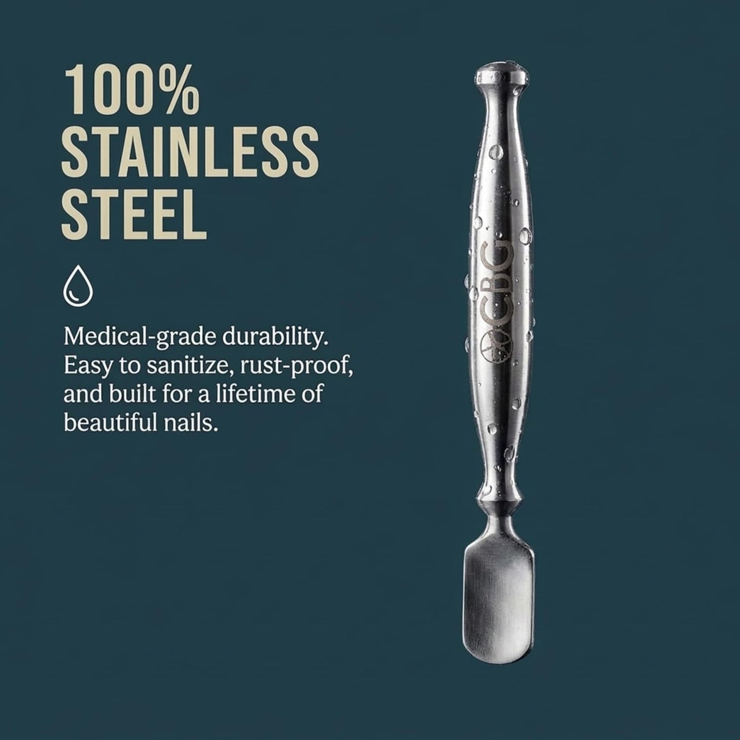 Nail Care Cuticle Remover Tool - Interchangeable Attachments for Gentle Grooming | Travel-Friendly for Finger & Toe Nails