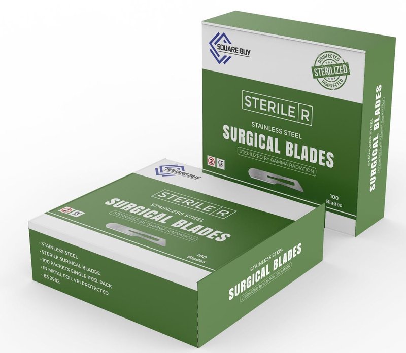 10R Dermaplaning Blades 100 Pack– Sterile Stainless Steel Scalpel Blade #10R – Scalpel Blades for Dermaplane Facial, Dermaplaning for Women & Men | Beauty Tools for Estheticians | Individually Wrapped