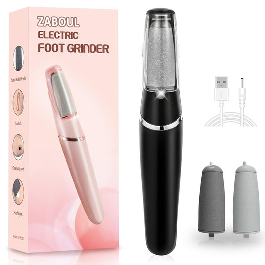 Electric Foot Callus Remover, Callus Remover for Feet Rechargeable Portable Pedicure Tools, Foot Grinder Smooth Pedicure Wand for Feet Care, Removes Dry Hard & Dead Skin Ideal Gift -Black