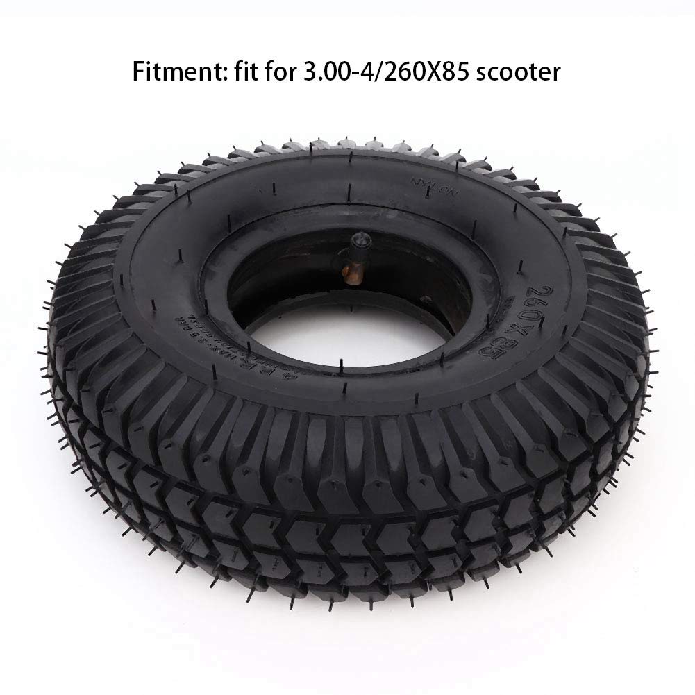 Dioche Wheelchair & Mobility Scooter Tires, 3.00-4/260X85 Rubber Tires, Replacement for Electric Wheelchair & Scooter