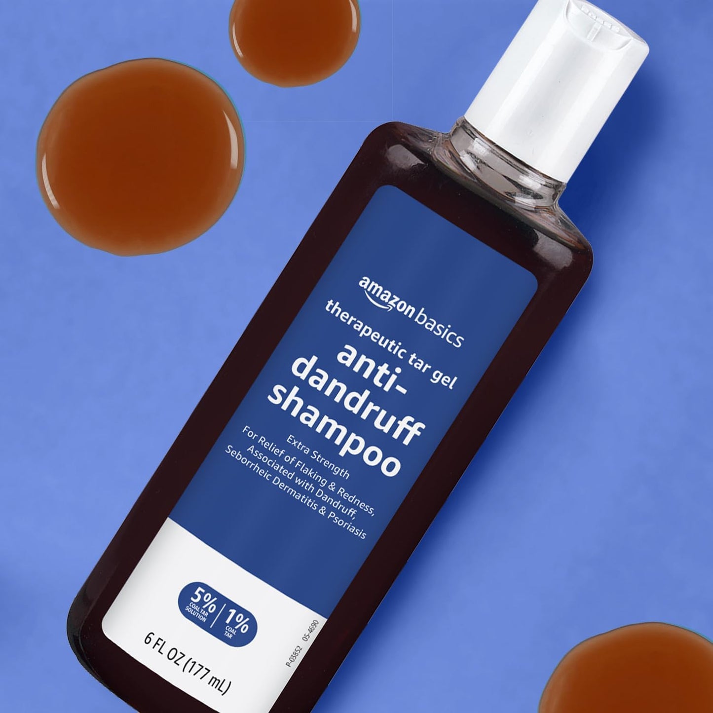 Therapeutic Plus Coal Tar Anti-Dandruff Shampoo - Extra Strength 1% for Seborrheic Dermatitis & Psoriasis | 6 Fl Oz
