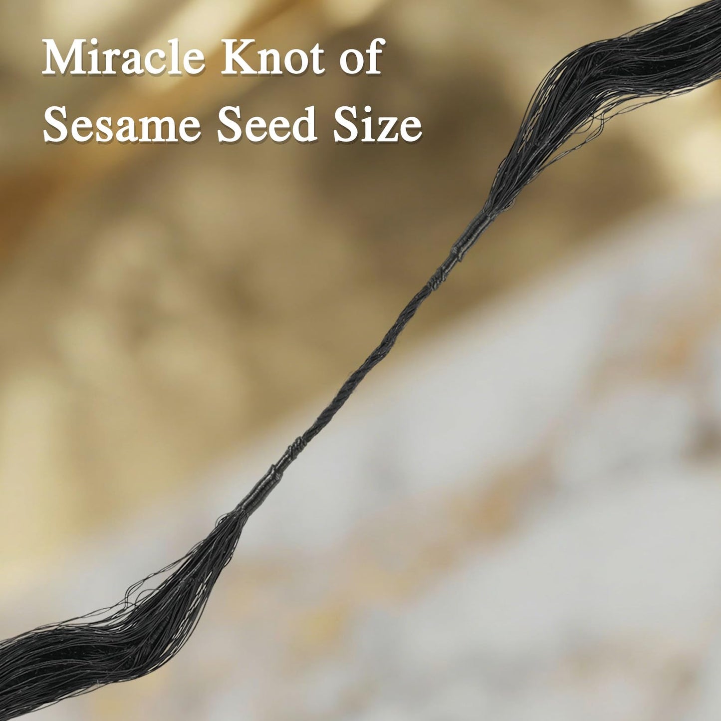 Miracle Knots Hair Feather Crochet Hair for Black Women with Invisible String 14" Texture 100 Strands knotless Pre Separated Curly Crochet Hair Extensions Braids (1B#, 16 Inch (130g))