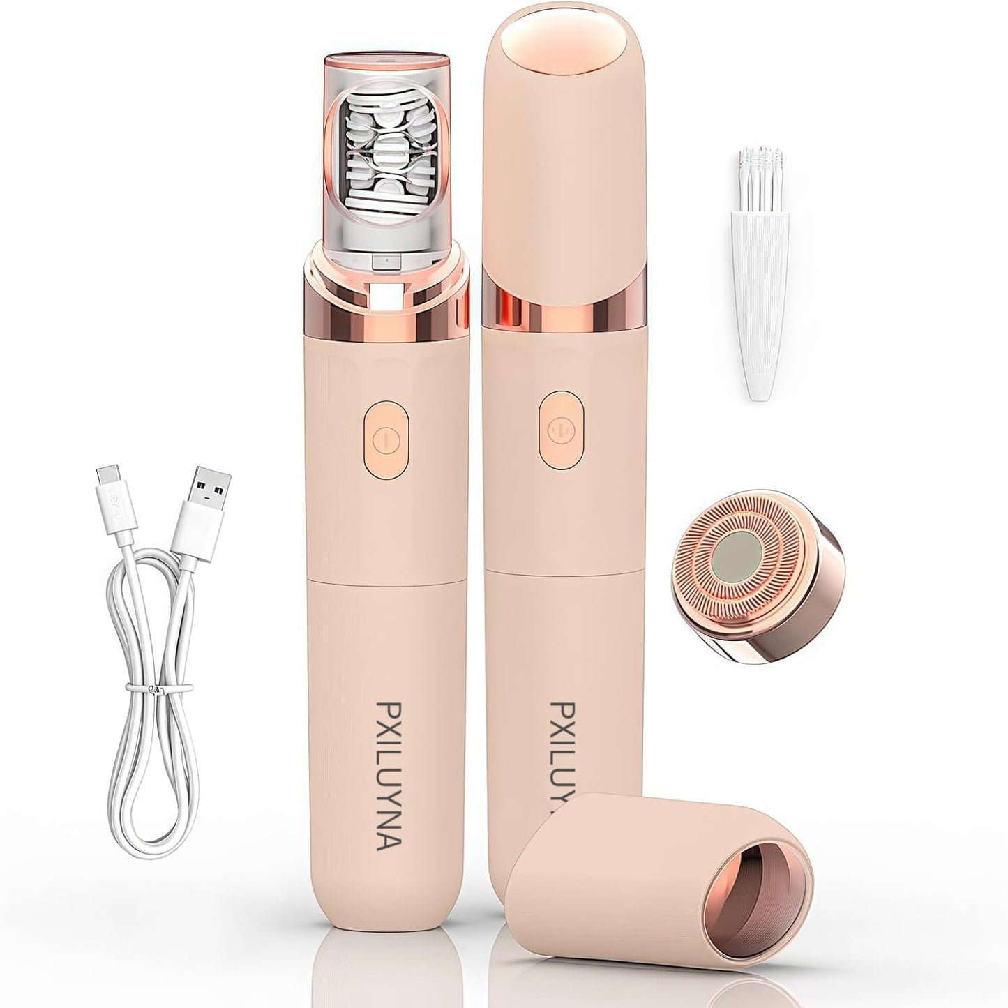 Pro 3.0 Women's Face Epilator - 2-in-1 Electric Shaver for Coarse & Fine Hair | Rechargeable Pink Depiladora