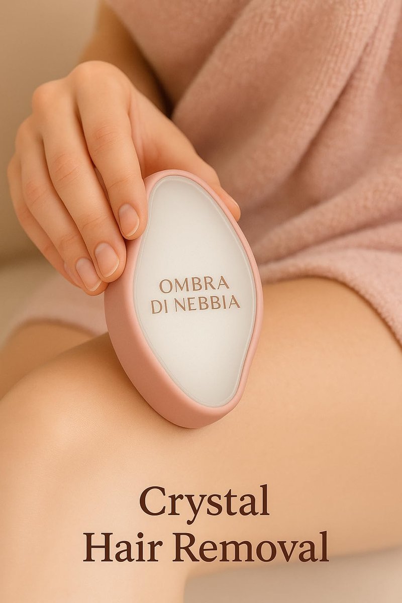 Ombra Di Nebbia Crystal Hair Eraser – Reusable Nano-Glass Hair Remover & Exfoliator for Smooth Skin | Painless Hair Removal Tool for Men & Women – Ideal for Leg, Body, and Back Hair Removal