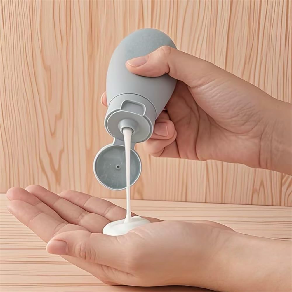 NAICHA 21 PCS Refillable Toiletry Bottles with Toiletry Bag for Travel Containers Empty Squeeze Leakproof Accessories for Toiletries Shampoo Lotion Body Wash (BPA Free)