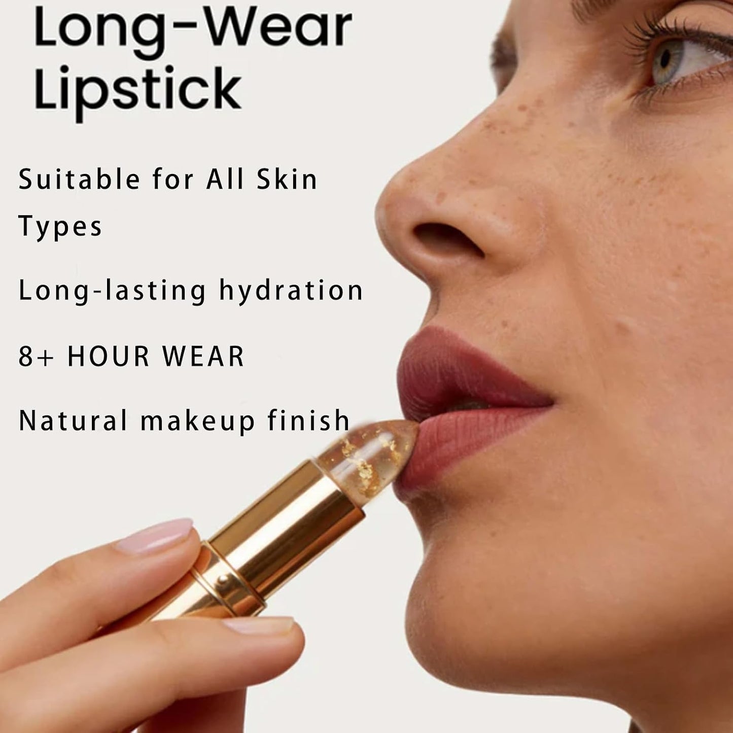 Color Changing Lipstick - pH Adjusting, Transferproof Formula for Mature Women | Long-Lasting Moisturizing Clear Lipstick (1 Pc)