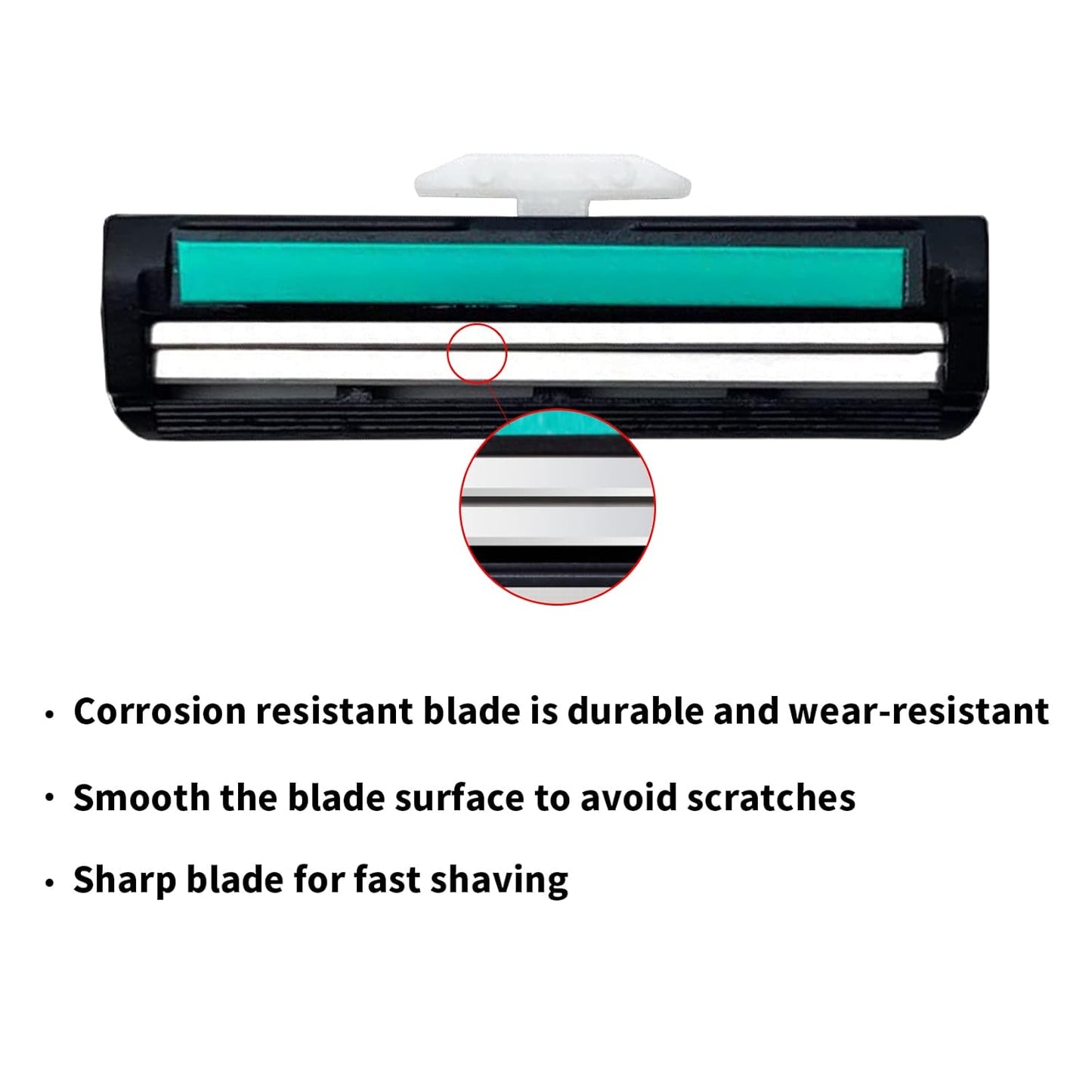 Men's Razor Blade Refills - 2-Blade Cartridges with Lubricating Strip | Compatible with Atra Handles, 120 Count for a Close Shave