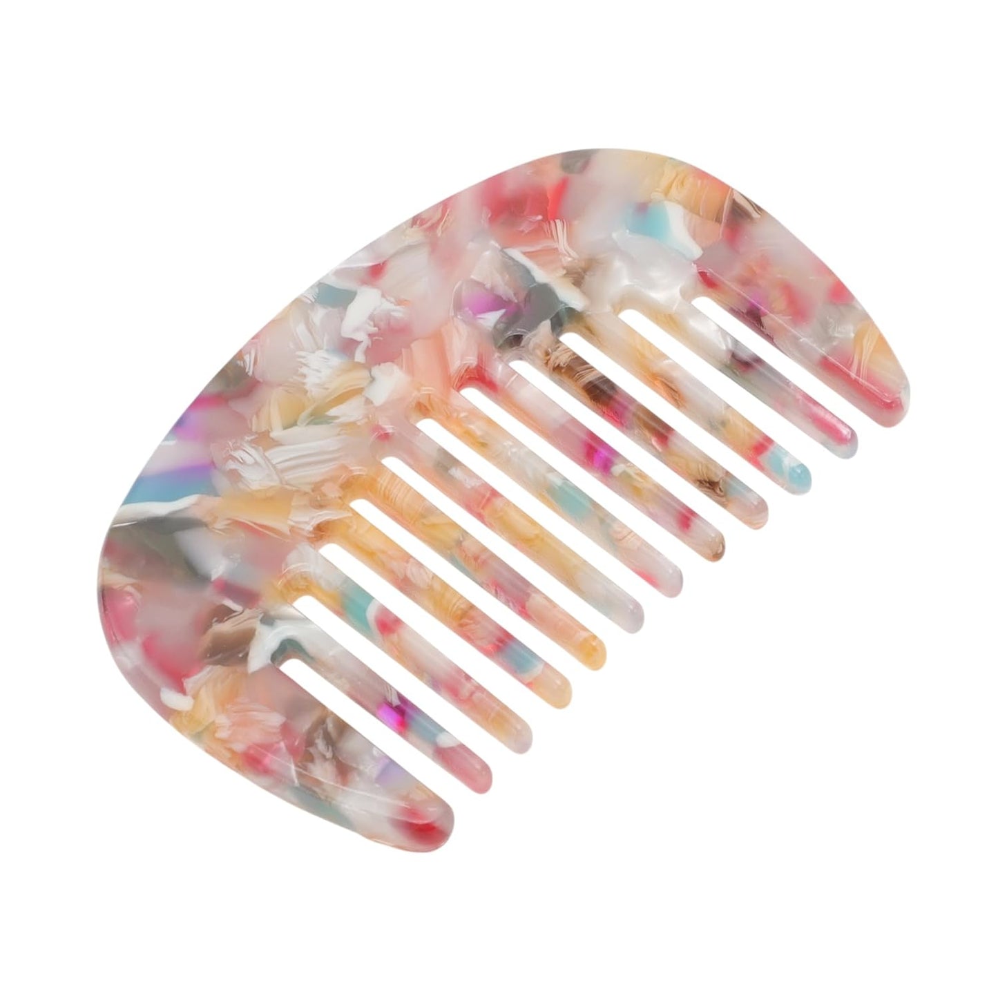 Wide Tooth Comb for Thick Curly Hair - Anti-Static Travel Comb | Emerald Green