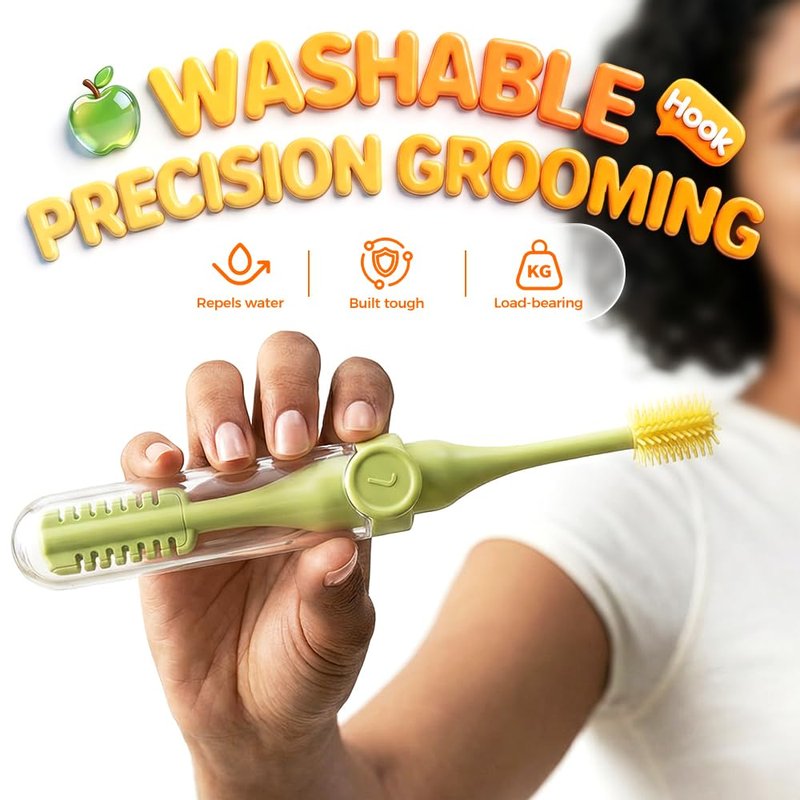 2-in-1 Nasal Hair Cutter, 2026 New Nose Hair Trimmer for Men Women, 360° Rotating Portable Manual Nose Hair Remover Tool with Ear Picker, Double Sided Noses Hairs Knife Travel Essentials (Beige 3PCS)