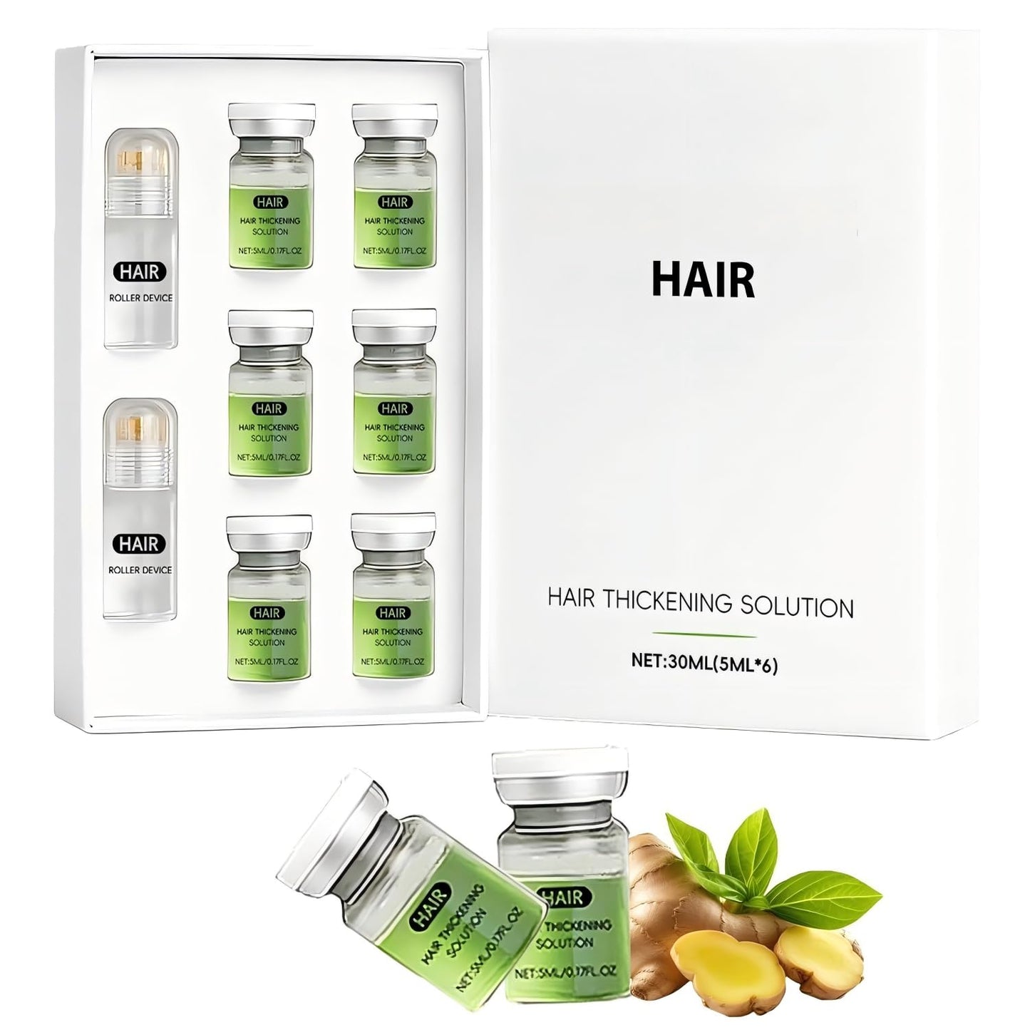 Hair Regrowth System - Advanced Ginseng & Peppermint Oil Formula for Fuller, Thicker Hair | Unisex