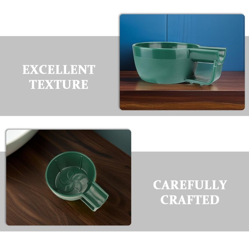 FRCOLOR Plastic Shaving Bowl 2.36 Inch Wide Lathering Bowl for Men Shaving Cream Foam Soap Durable Shave Accessory for Home and Travel