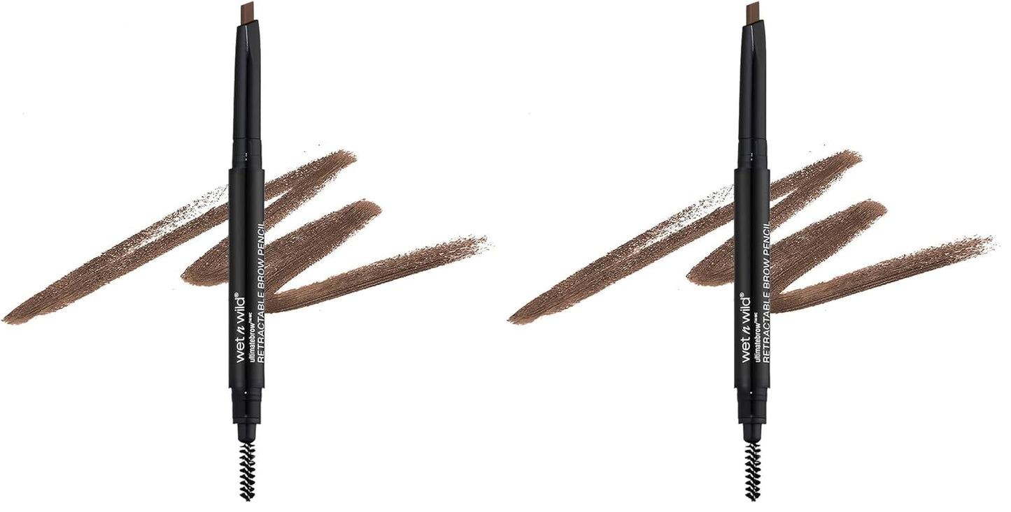 Ultimate Eyebrow Retractable Definer Pencil - Ash Brown | Dual-Sided Brush & Fine Tip for Perfect Brow Definition