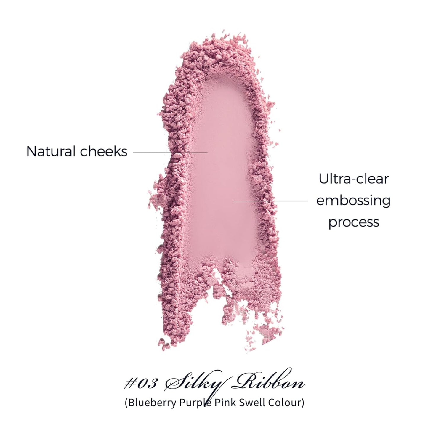 Swan Ballet Blush - Flower Knows Cool Lilac Matte Powder for Cheeks | Buildable, Long-Lasting Makeup, 0.17 Oz (03 Silky Ribbon)