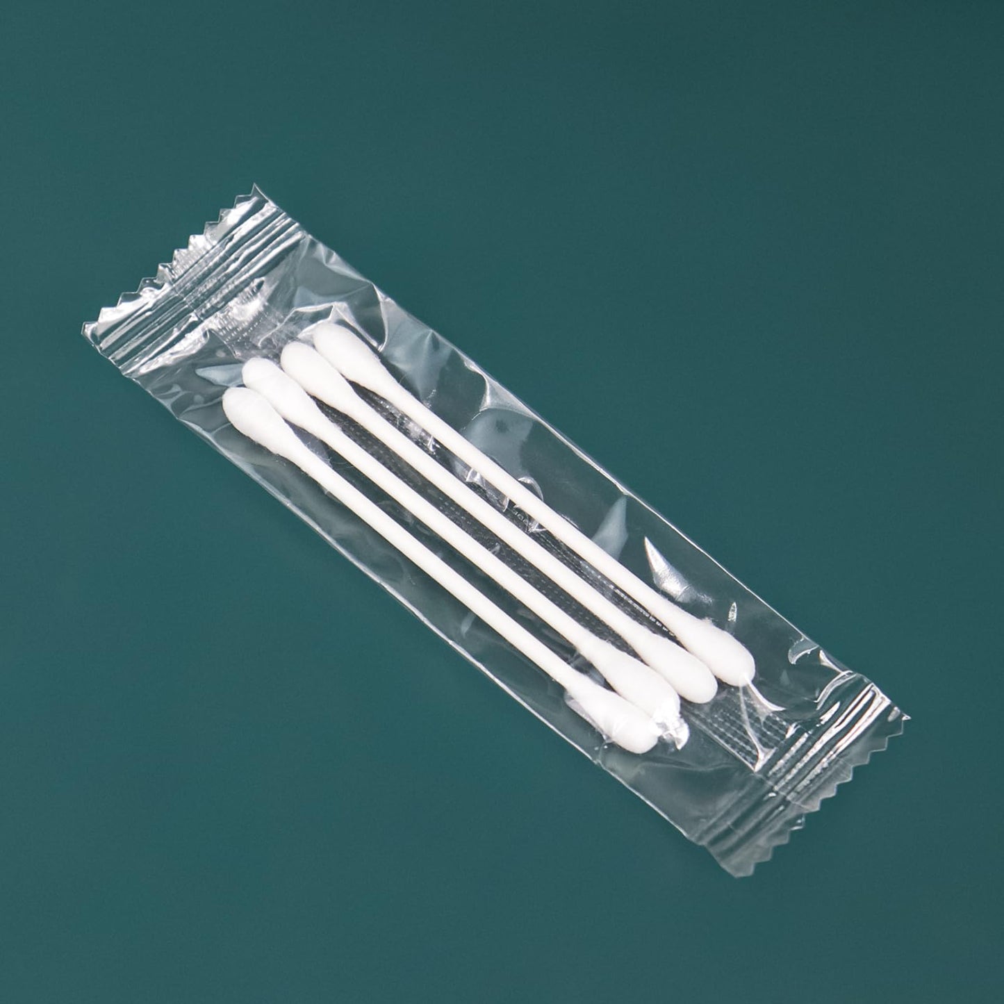 200 Pack Cotton Swabs, Individually Wrapped Cotton Swab, Individually Wrapped Double Tipped Paper Sticks for Ear, Make-up (200 pack(4pcs per Bag))