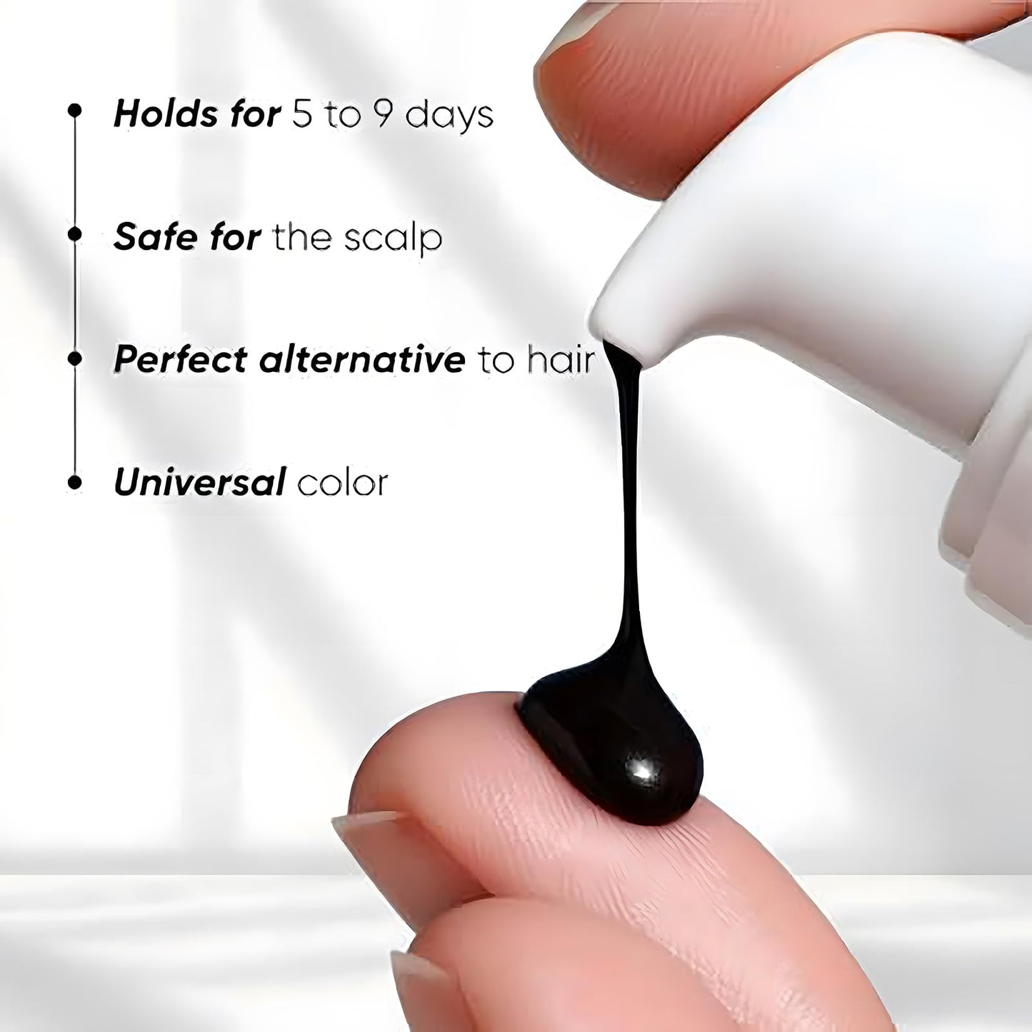 Hair Concealer Cream for Thinning Hair & Bald Spots, Black Root Touch-Up, Waterproof & Sweatproof Scalp Coverage, Natural Filling Cream for Men & Women – 30ml