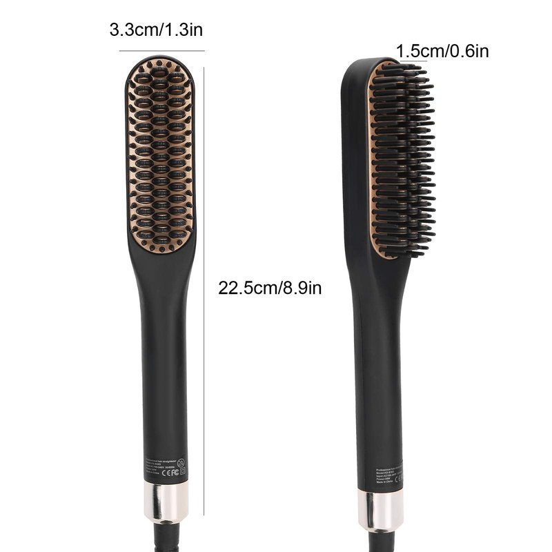 Electric Comb Beard Brush Straightener Heated for Men Hair straightening vovo