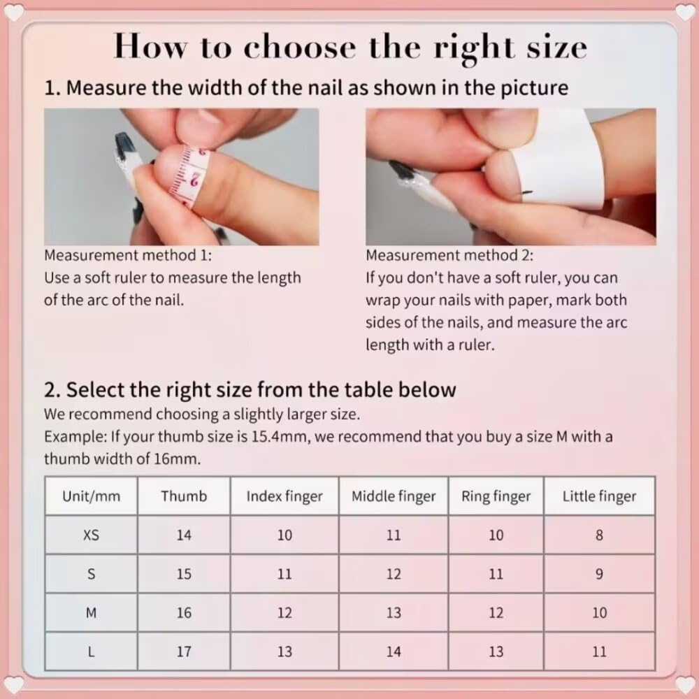 Press On Nails,Luxury Medium Almond 3D False Nails Women Reusable ABS Material Finger Printed Nail Tip French Salon Design-Medium size