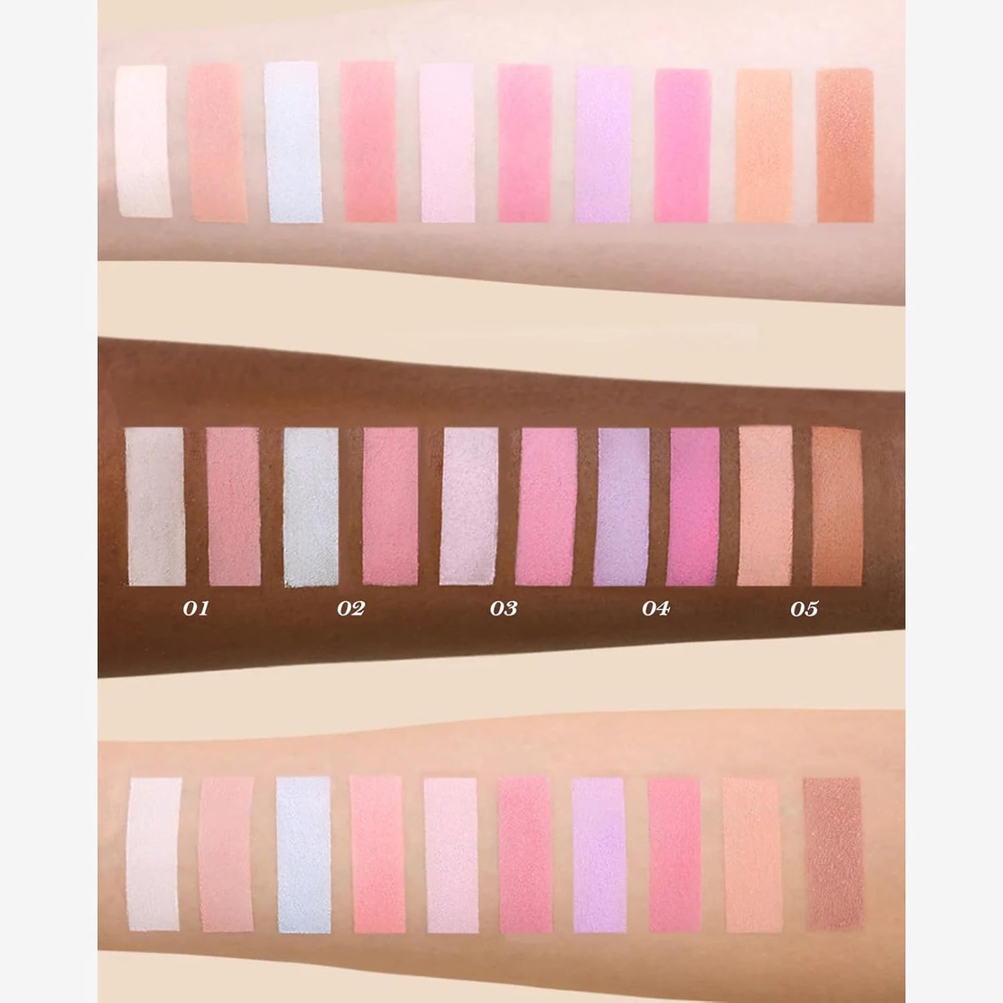 Butterfly Cloud Collar Highlighting & Blush Duo Powder - Blue & Pink Matte Blush Palette, 0.21 Oz (02 Seaborne Moon)