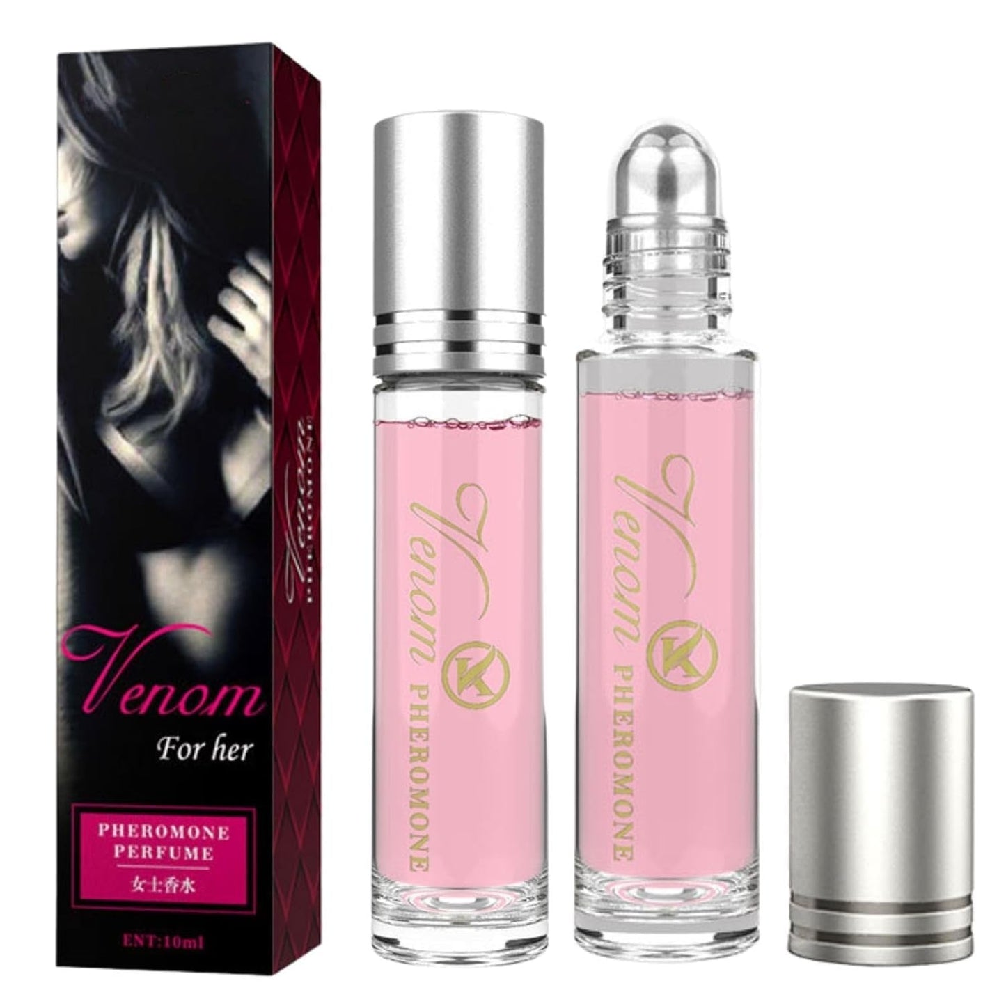 Pheromone Perfume Oil for Women - Long Lasting Roll-On Fragrance | Travel Size 2-Pack