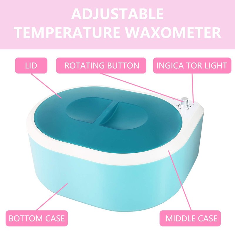 New Paraffin Wax Machine for Hand and Feet，Paraffin Bath Upgrade Spa Wax for Smoothens and Softens Dry Skin Quick Heating Paraffin Wax Warmer（Blue）