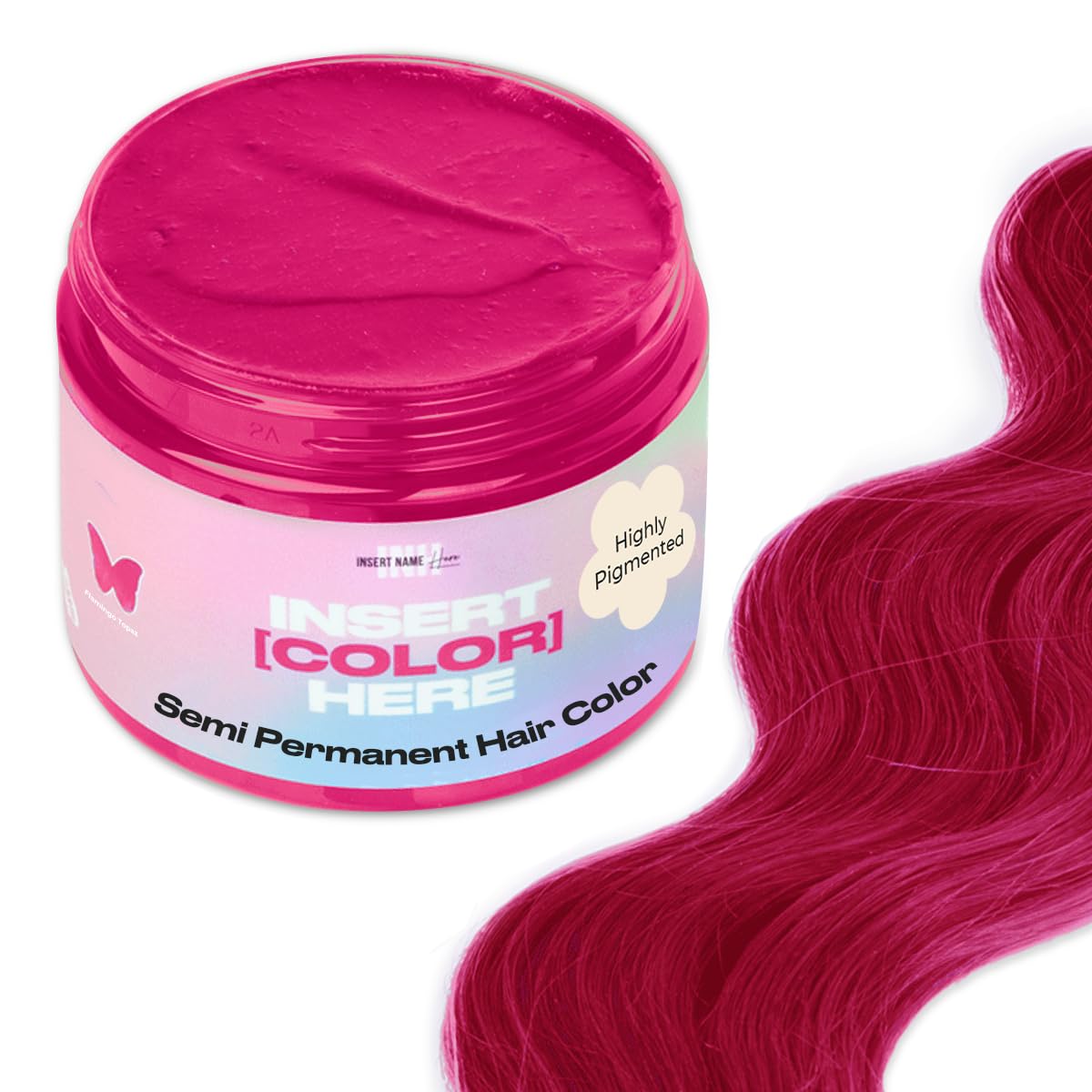 INH Semi Permanent Hair Color - Dark Blue Hair Dye | Vegan Color Depositing Conditioner, 6oz