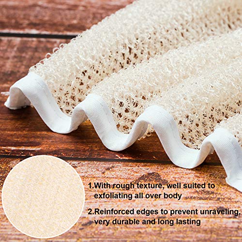 Tatuo Exfoliating Wash Cloths - 10 Soft Weave Towels with White Edge for Body & Face