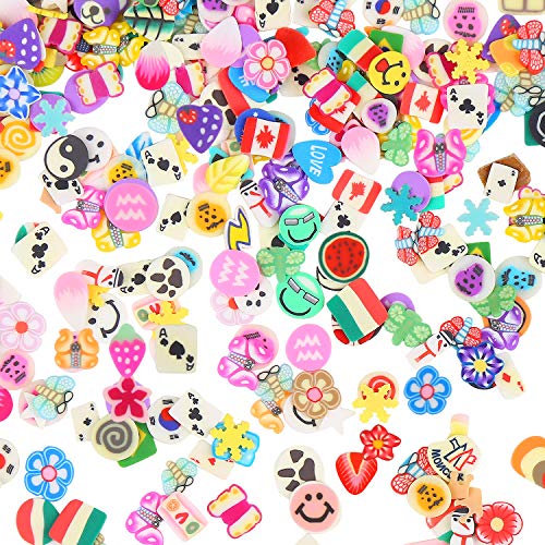 CCINEE 3D Nail Art Slices - 4500PCS Assorted Polymer Clay Designs