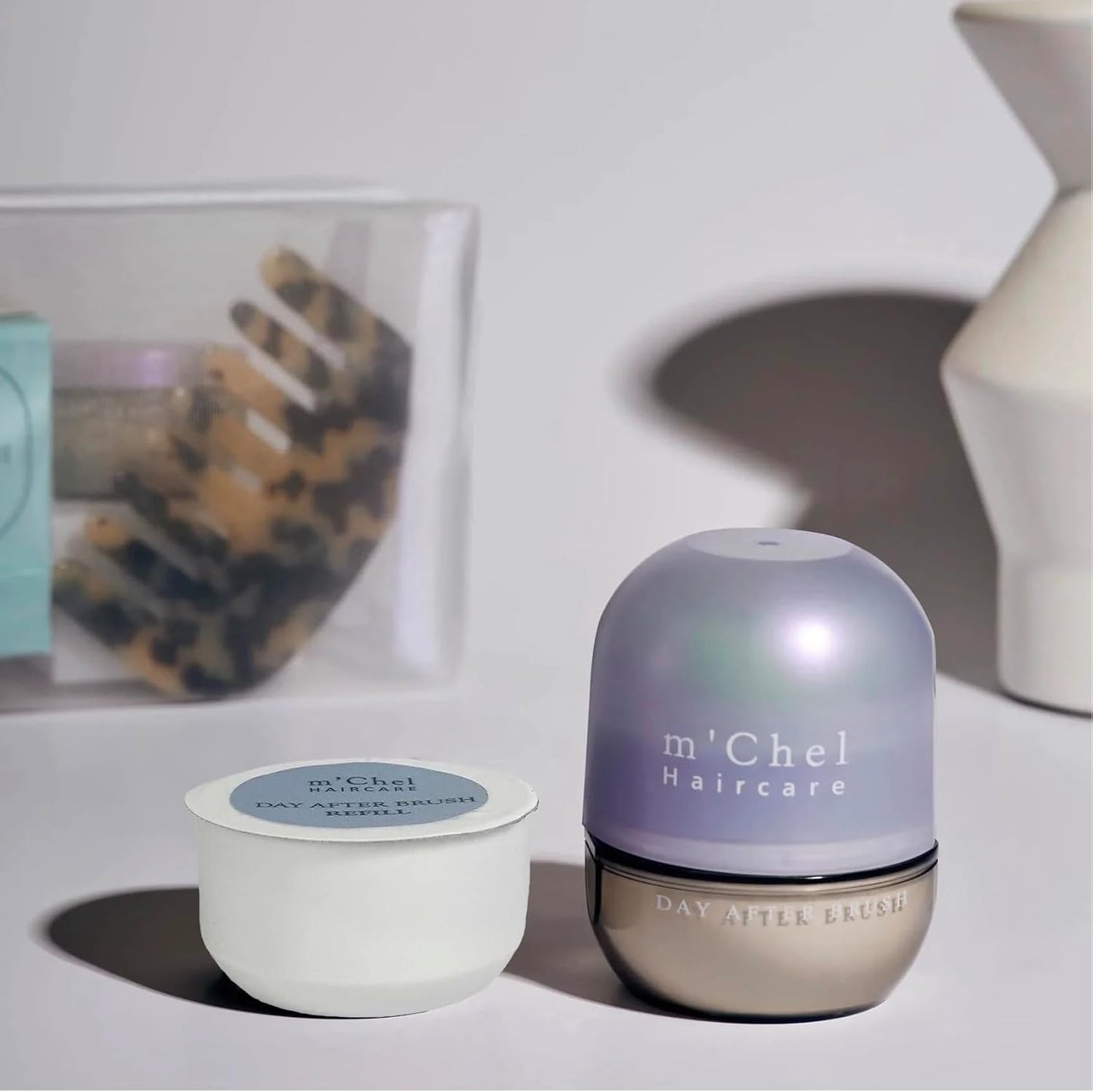 M'Chel Dry Shampoo - Fragrance-Free Refillable Powder for Oil Absorption | 0.45oz
