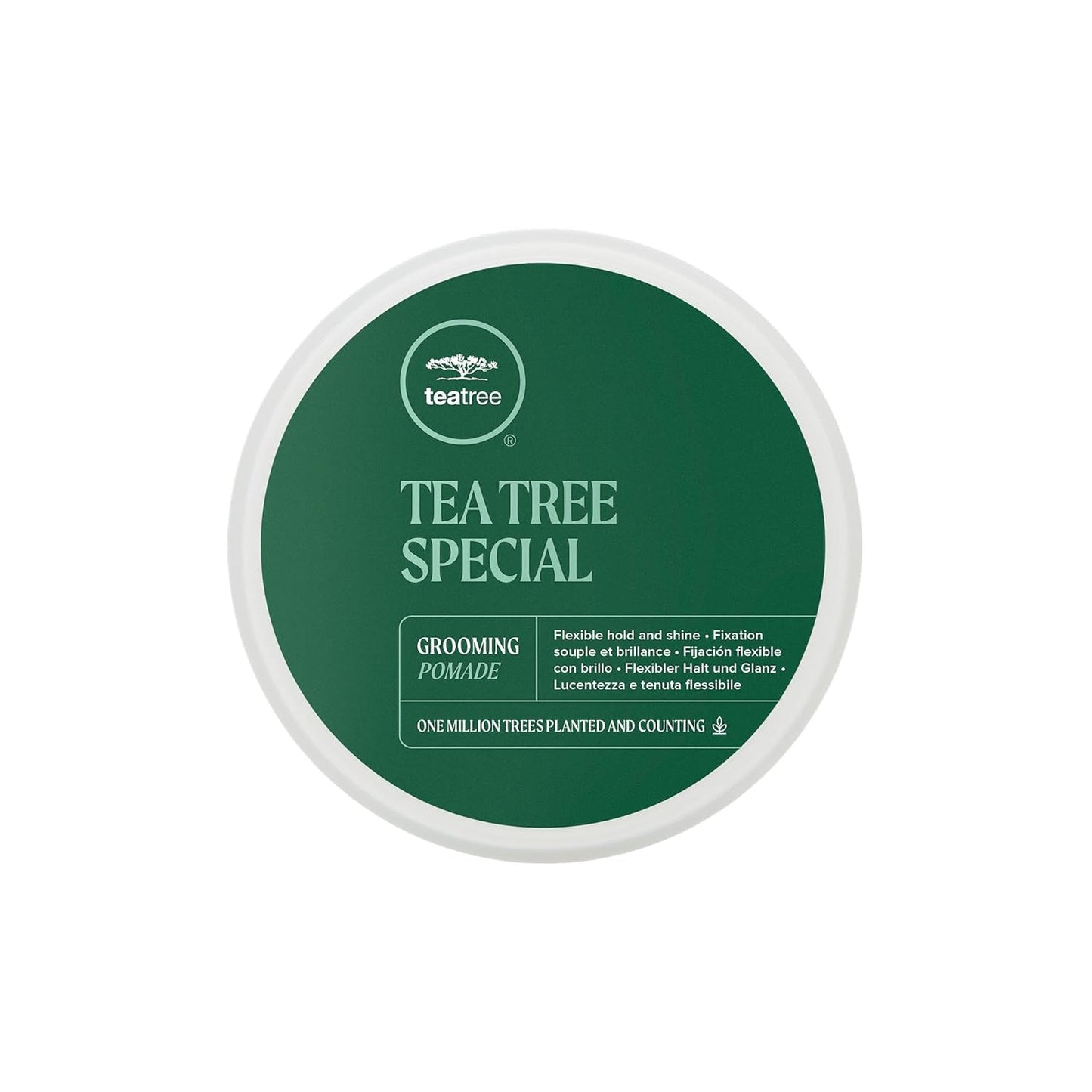 Tea Tree Grooming Pomade - Flexible Hold & Shine for All Hair Types | 3 oz - Ideal for Wavy & Curly Hair
