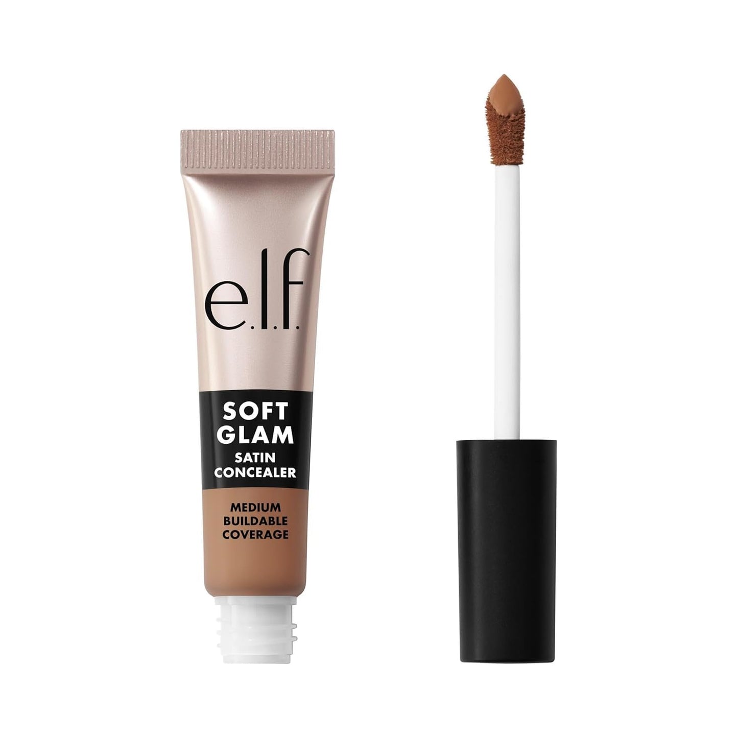 e.l.f. Soft Glam Satin Concealer - Medium Coverage for Blemishes & Under-Eye | Crease-Resistant, Vegan, 21 Light Neutral