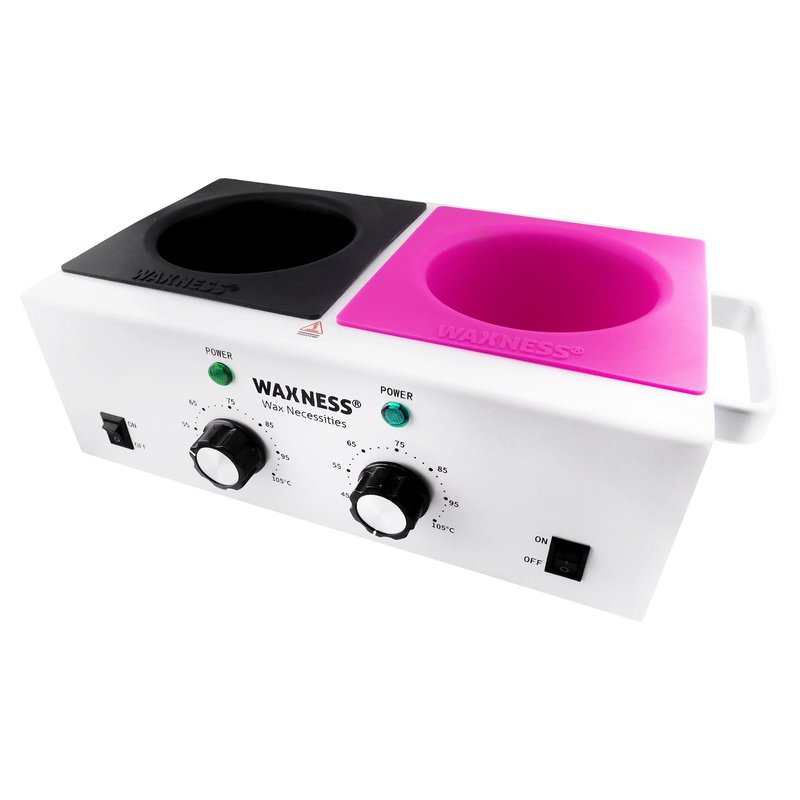 Waxness Non-Stick Silicone Bowl Inserts for Wax Warmers – Black, Fits 1 lb Warmers (WN-5001 & WN-5002), Pack of 2, Easy Clean Flexible Wax Pot Liners for Professional Use.