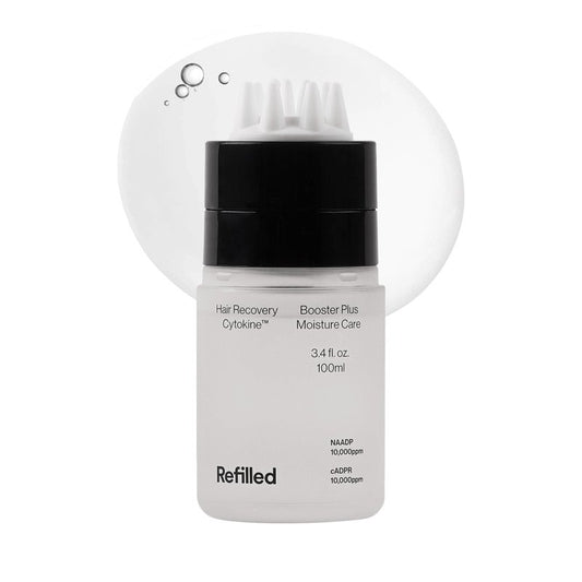 Refilled cADPR Booster Plus Balancing Hair Growth Serum | Lightweight Moisture Scalp Care for Thin & Weak Hair | Non-Greasy Care with Built-In Scalp Massager | Cytokine, Biotin for Dry Scalp