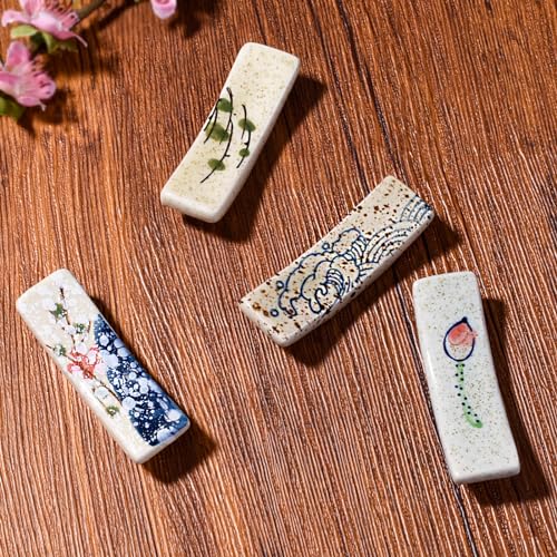 Ceramic Chopstick Holder Set of 4 - Japanese Style Tableware