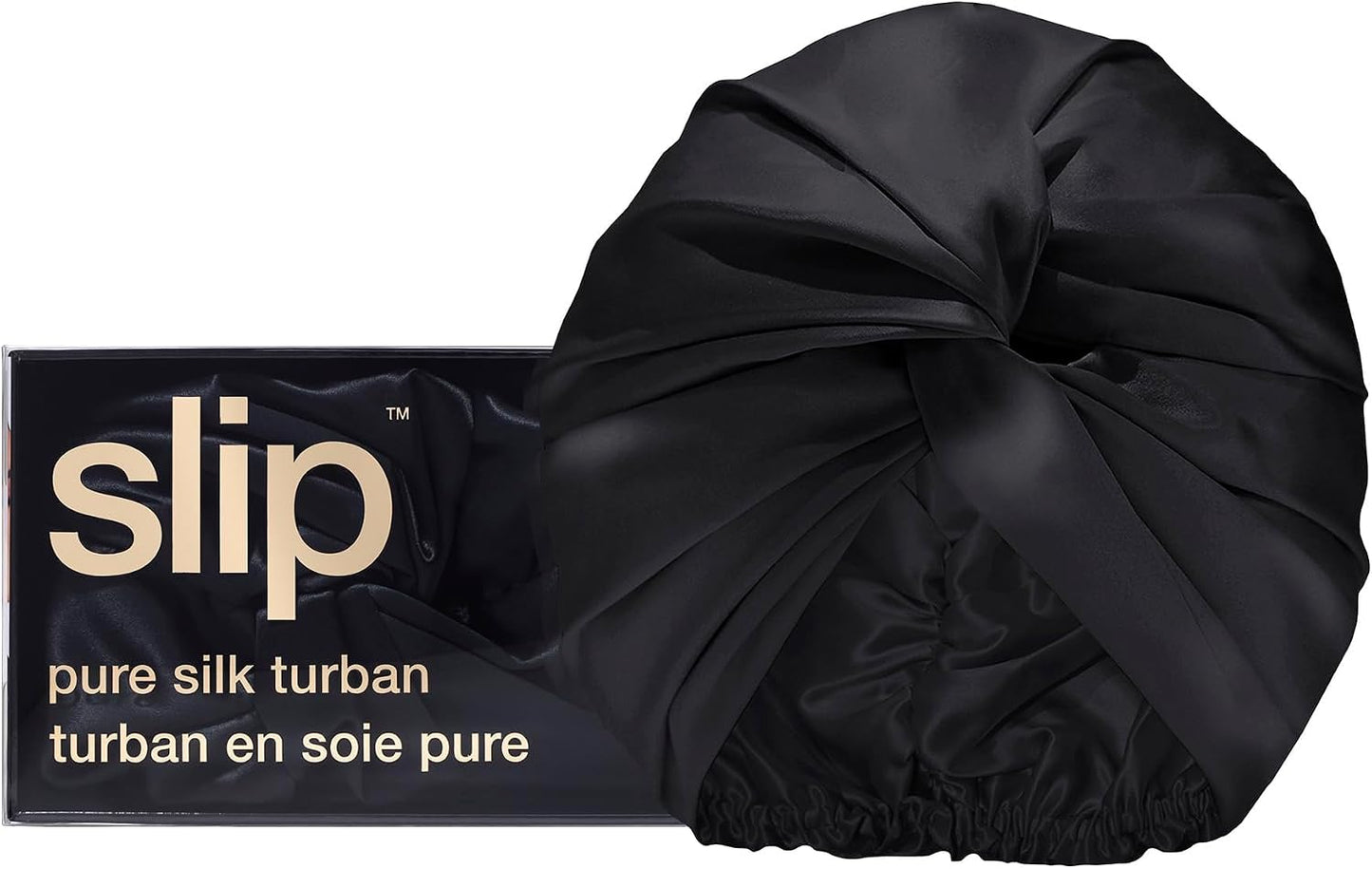 SLIP Pure Silk Turban - 100% Mulberry Silk, Ultra Soft & Gentle on Hair, Prevents Breakage & Frizz