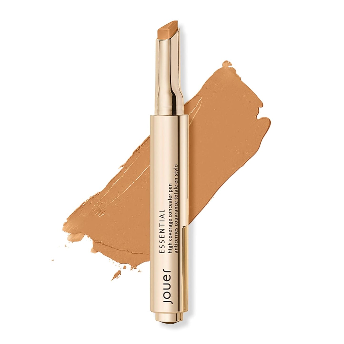 Jouer Essential High Coverage Concealer Pen - Brightening Under Eye Concealer for Dark Circles | Hyaluronic Acid & Vitamin E
