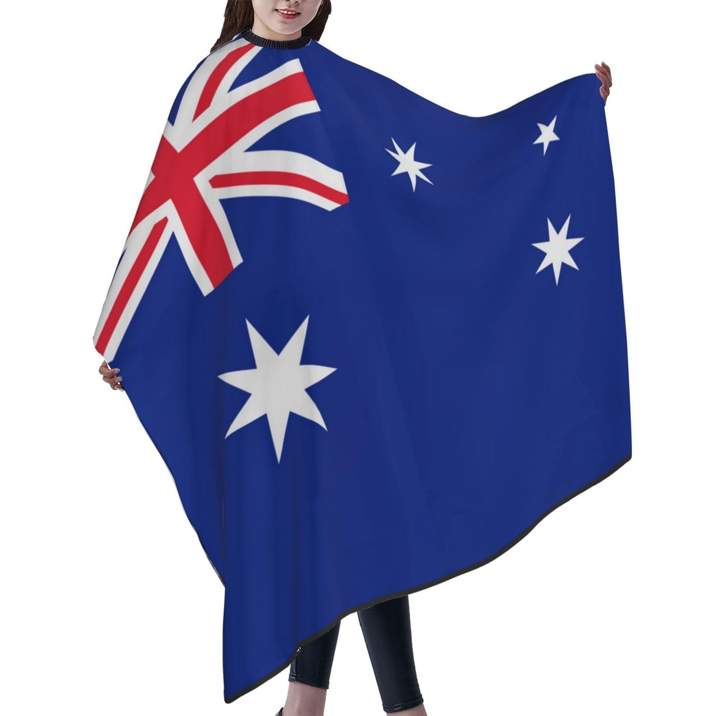 Australia Flag Hair Cutting Barber Cape Hair Salon and Dyeing Styling Cloth for Women/Men