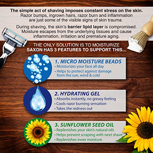 Saxon Post Shave Cream with Micro Moisturizing Beads - Woodspice