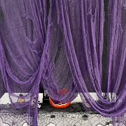 316x80 Inch Purple Halloween Creepy Cloth for Spooky Decor