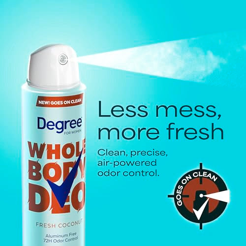 Degree Women's Whole Body Deodorant Spray - Fresh Coconut, 2.9 oz