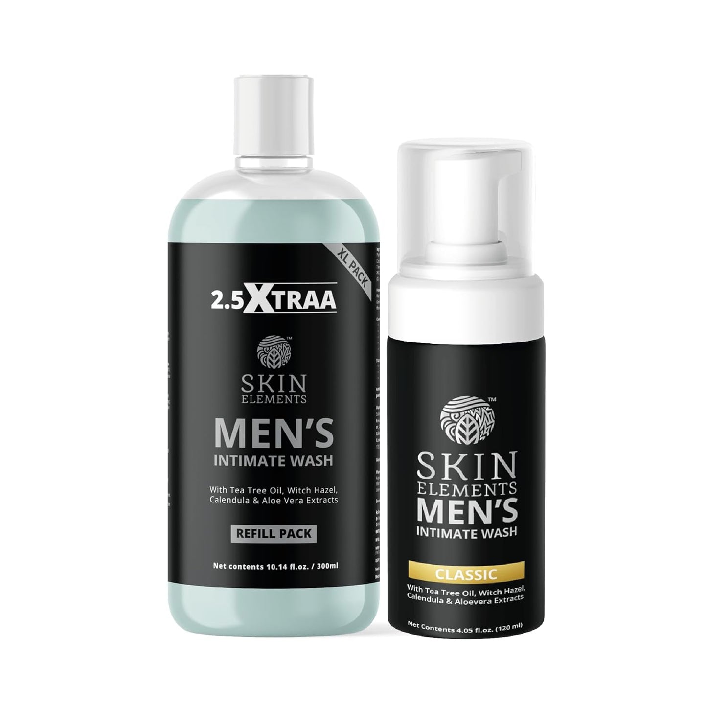 Men's Intimate Wash - pH Balanced Foaming Wash with Tea Tree Oil | Jumbo 14.2 fl. oz Refill for 180 Days